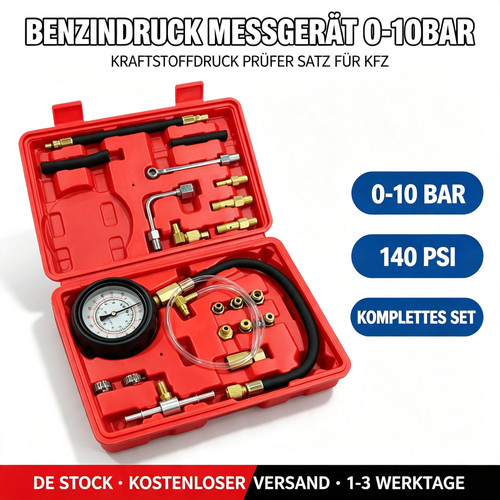 Benzindruck messgerät 10bar - messgerät, 0-10bar